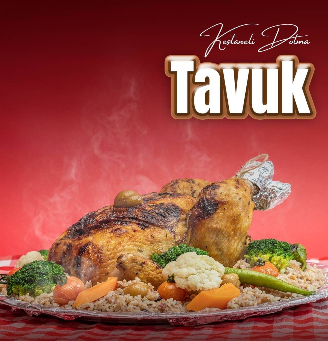 Kestaneli İç Pilavlı Tavuk Dolma