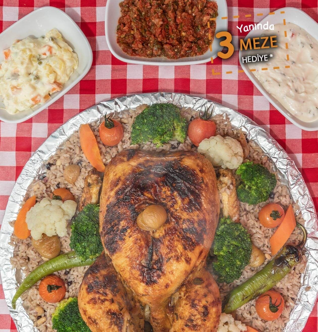 Kestaneli İç Pilavlı Tavuk Dolma