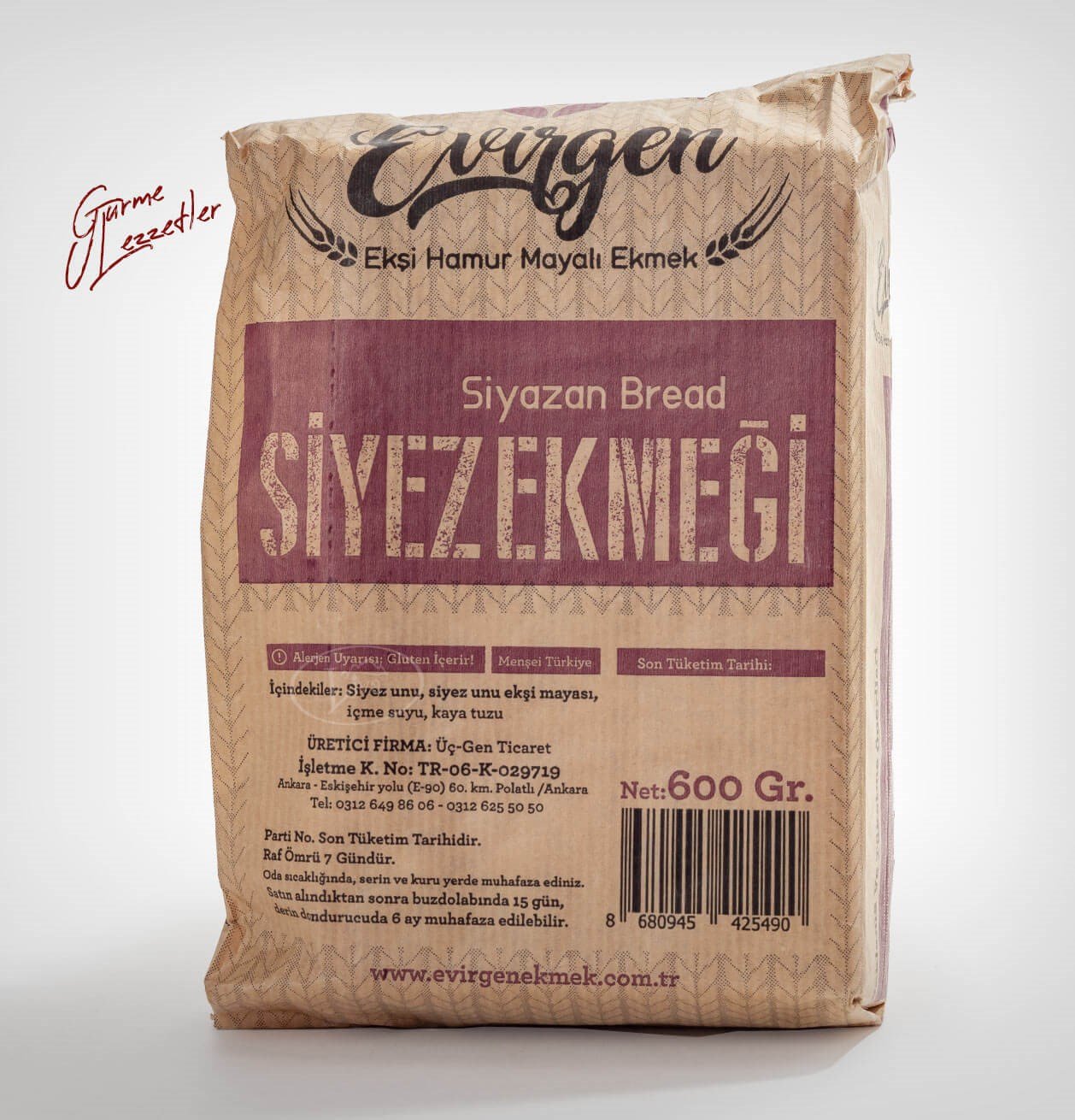 Liva Gurme Siyez Ekmeği 600 Gr