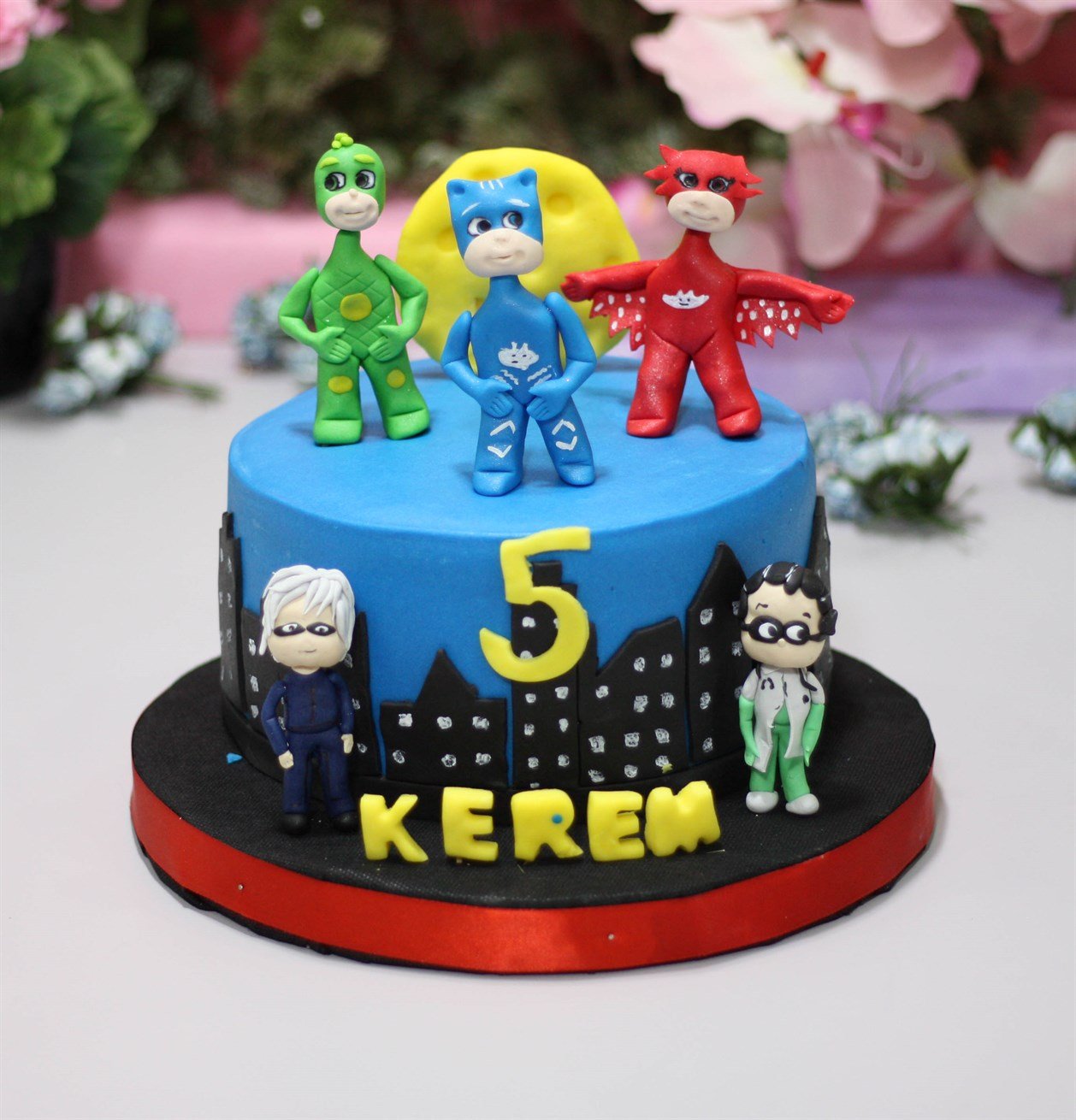 Liva PjMasks Karakterleri Özel Pasta