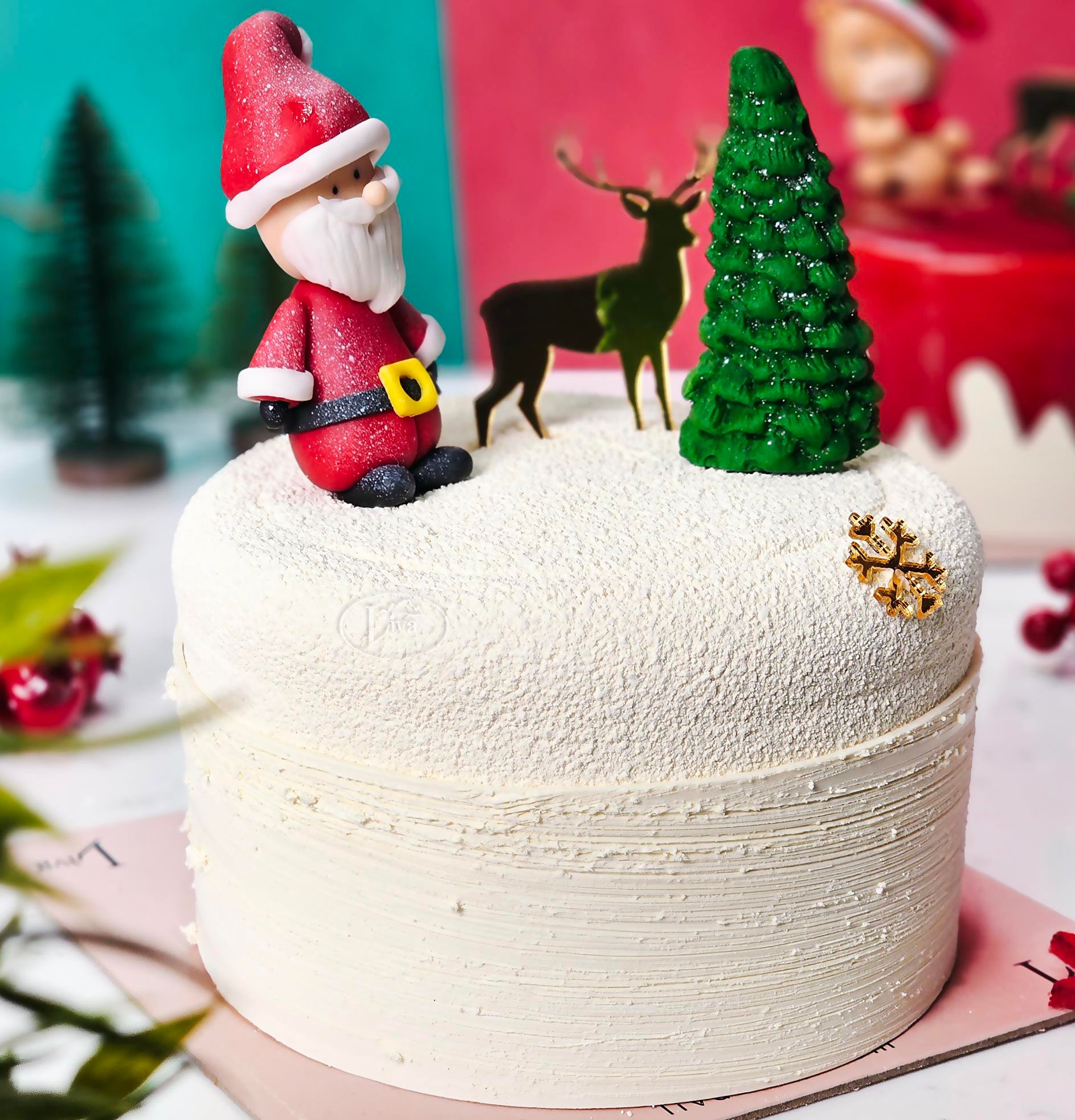Liva Yılbaşı Noel Baba Ormanda Özel Pasta