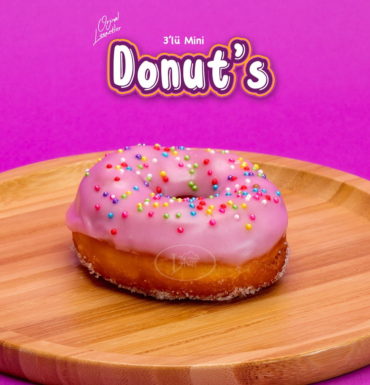 Mini Donut Çeşitleri 3'lü Paket