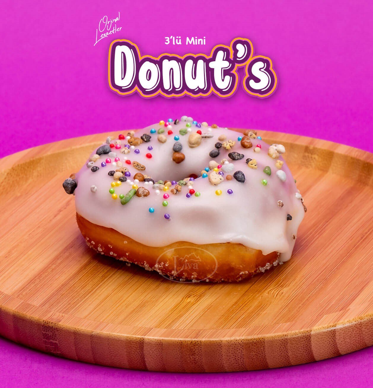 Mini Donut Çeşitleri 3'lü Paket