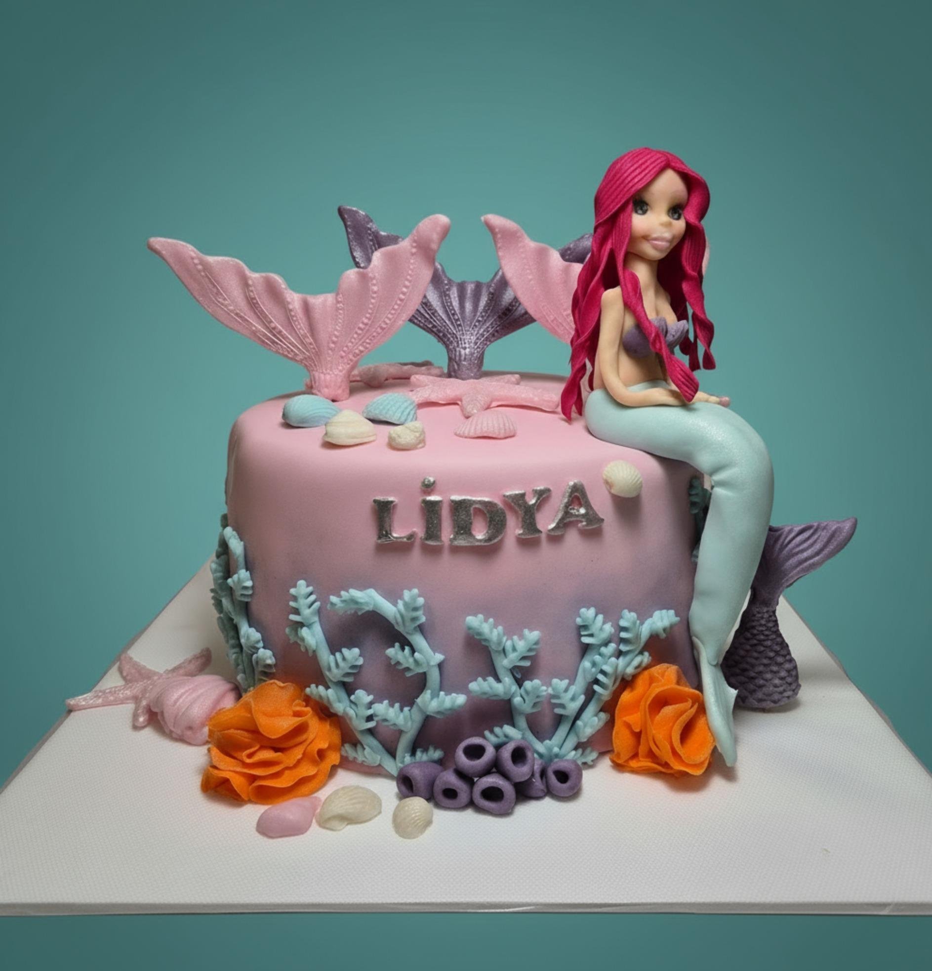 Okyanus Güzeli Doğum Günü Pastası