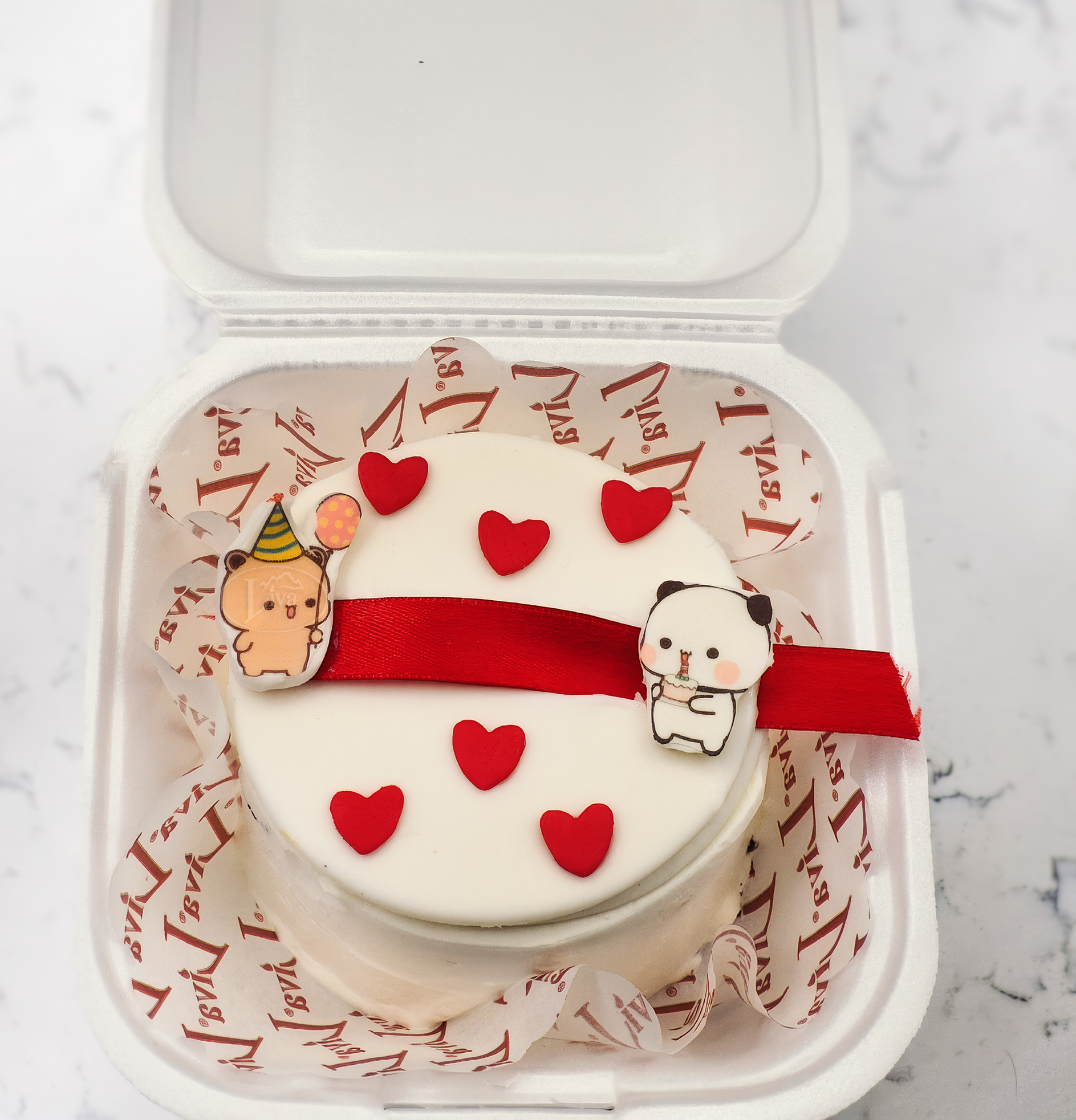 Sürgülü Happy Birthday Bento Yazılı Adet Pasta