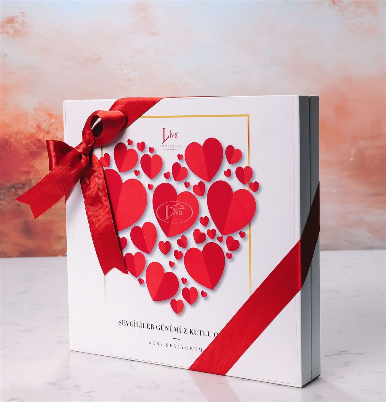 Uçan Kalpler Sargılı Madlen Çikolata 48'li Paket