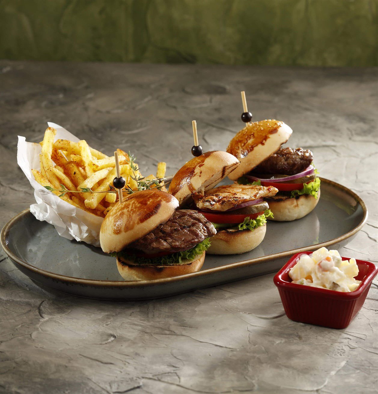 Üçlü Mini Burger