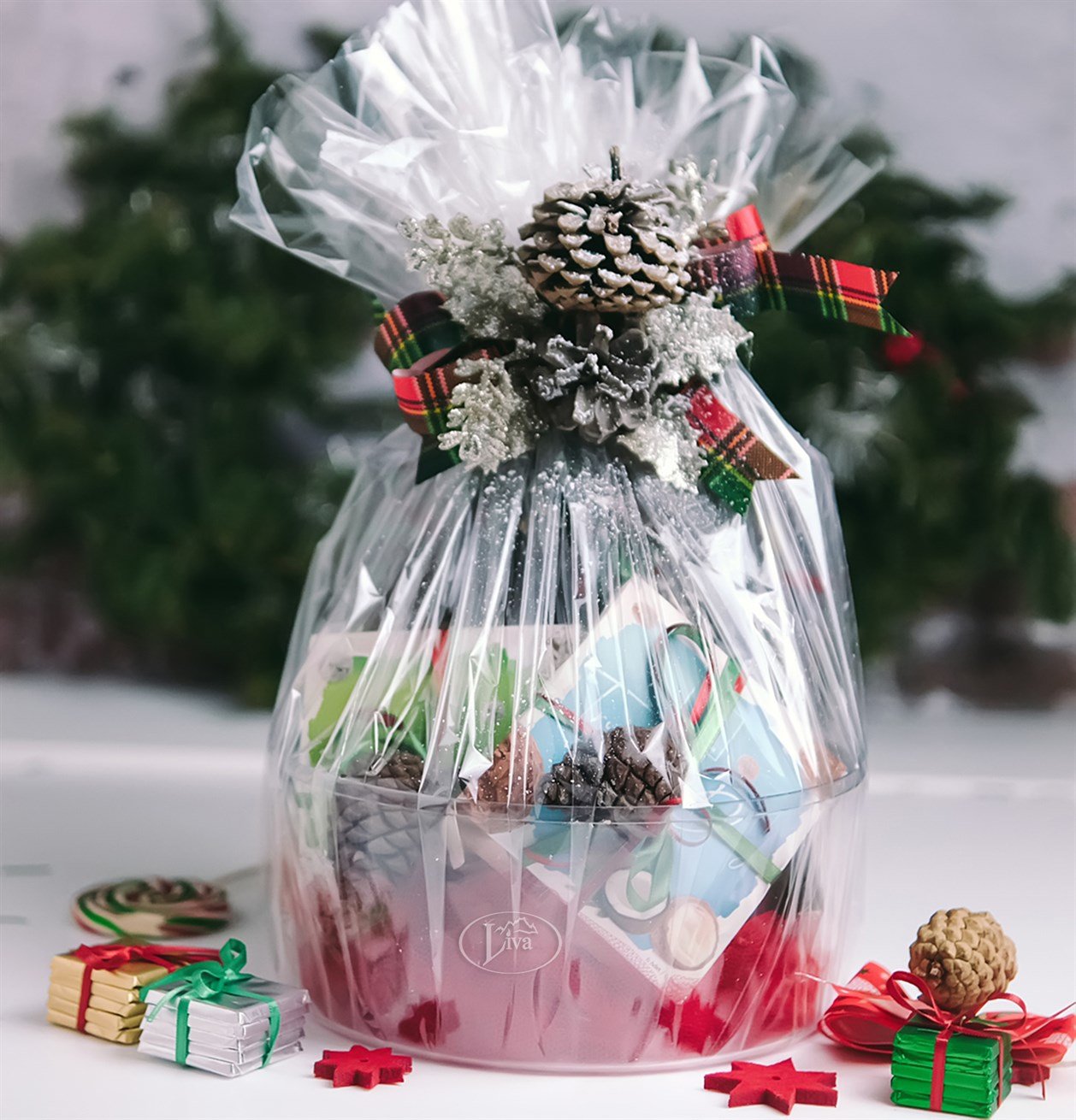 Yılbaşı Tatlı Set Şeffaf Kutu