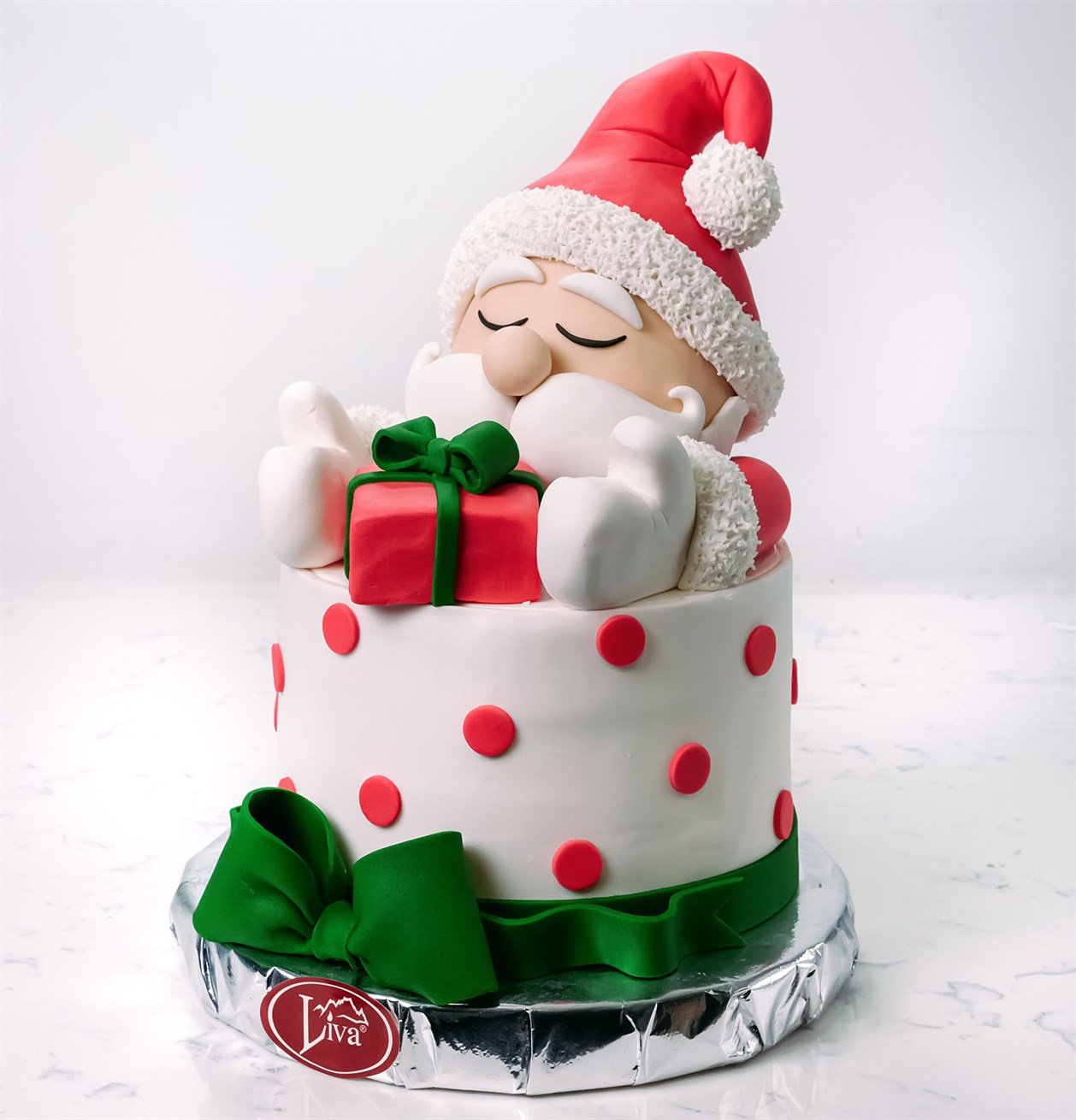 Yılbaşı Uyuyan Noel Baba Özel Pasta