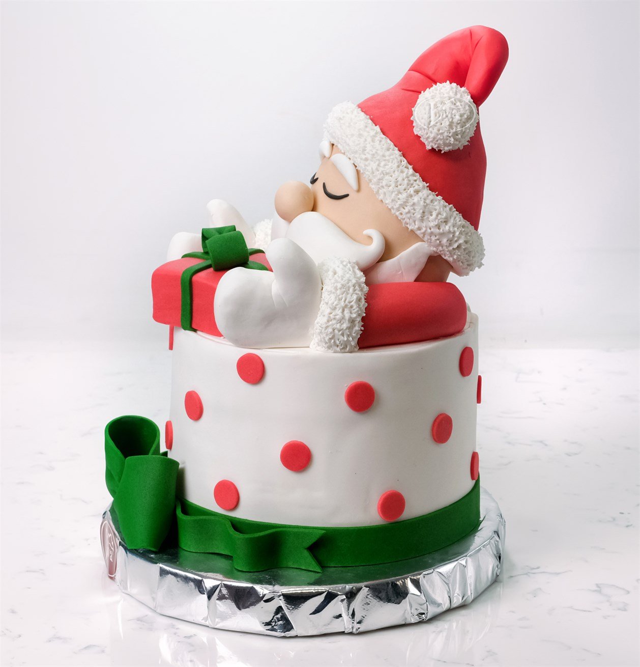 Yılbaşı Uyuyan Noel Baba Özel Pasta