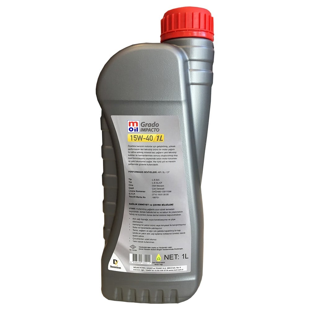 Moil Grado İmpacto 15W-40 1 lt