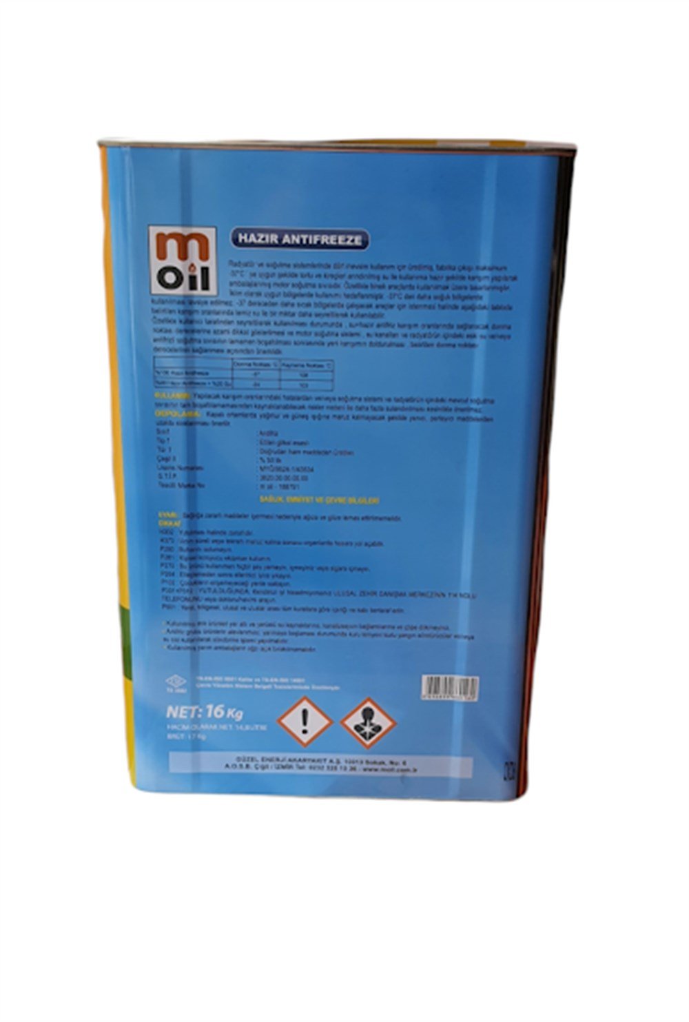 Moil Hazır Antifreeze 16kg (Kullanıma Hazır / Yeşil)