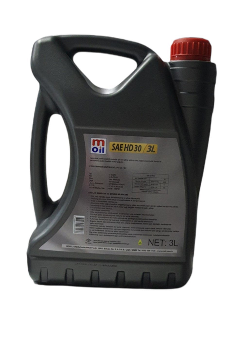 Moil Sae Hd 30 3 lt Motor Yağı