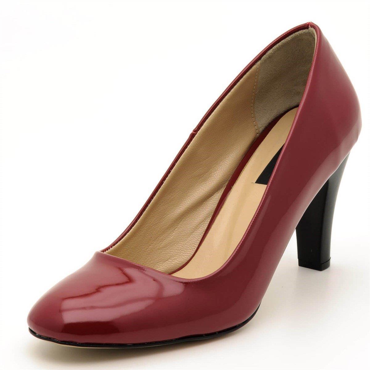 Bordo Rugan45, iriadam, 40 41 42 43 44 numara kadın topuklu abiye stiletto ayakkabı, büyük numara topuklu uygun fiyat kadın stiletto ayakkabı, büyük numara kadın 9 pont orta uzun topuk günlük ayakkabı, büyük beden geniş kalıp kaliteli kadın bayan topuklu ayakkabı, gelin ayakkabısı
