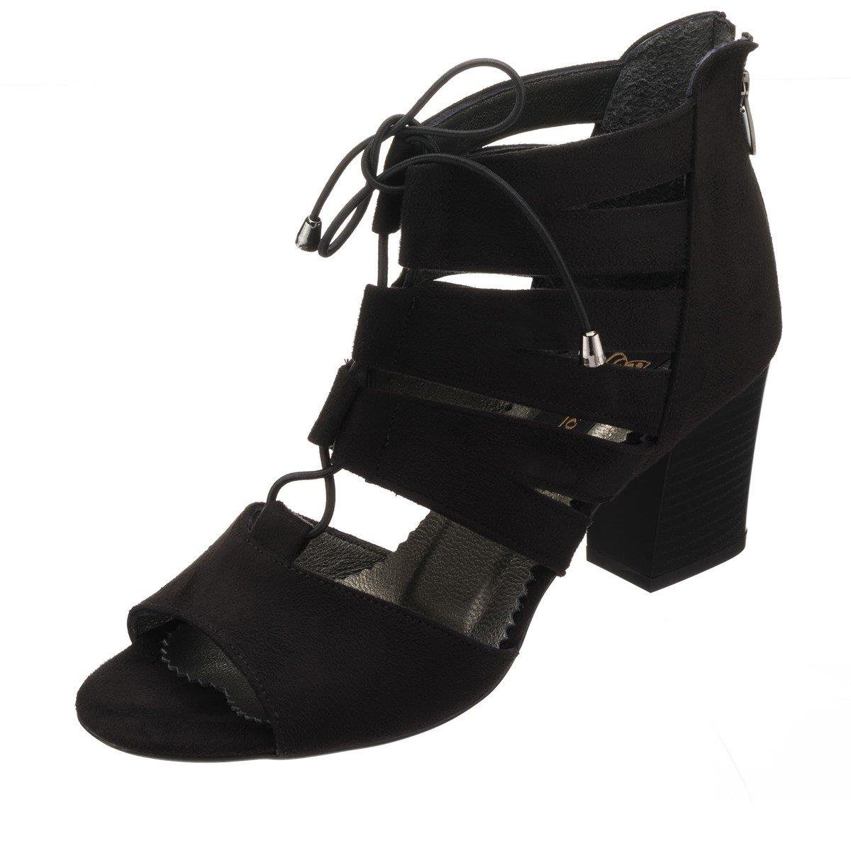 45 Numara 46 numara 47 Numara 48 numara 49 numara 50 numara Abiye Büyük Numara Kadın Ayakkabısı ND1710 Siyah