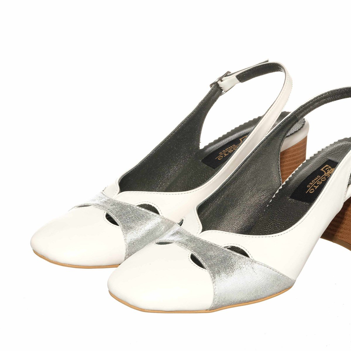 45 Numara 46 numara 47 Numara 48 numara 49 numara 50 numara Yazlık Büyük numara Topuklu Stiletto Ayakkabı KDR1481 Beyaz