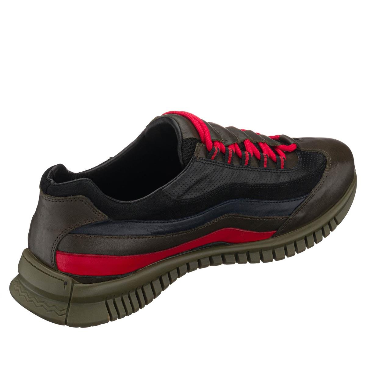 Haki Deri024, iriadam, 45 46 47 48 49 50 numara erkek spor deri ayakkabı, spor ayakkabı, büyük numara erkek spor, büyük beden geniş kalıp kaliteli deri spor ayakkabı, uygun fiyat