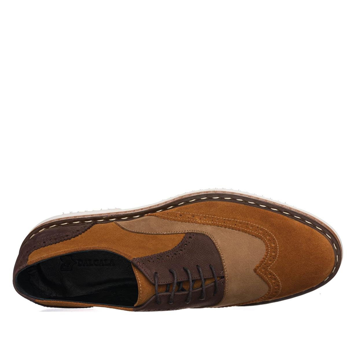 45 Numara 46 numara 47 Numara 48 numara 49 numara 50 numara Büyük Numara Oxford Deri Erkek Ayakkabı - ALP23 Taba