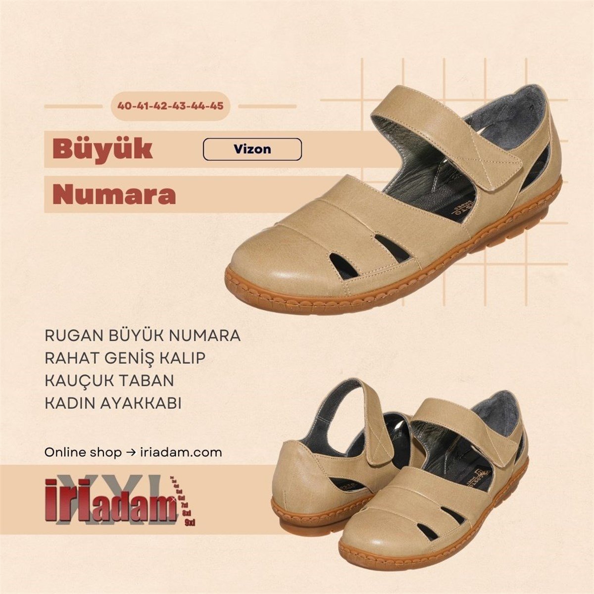Vizon910, iriadam, 40 41 42 43 44 numara kadın sandalet terlik babet ayakkabı, büyük numara kadın sandalet babet terlik ayakkabı uygun fiyat kadın terlik sandalet babet, büyük numara kadın günlük sandalet terlik babet ayakkabı, büyük beden geniş kalıp kaliteli kadın bayan terlik sandalet babet ayakkabı,