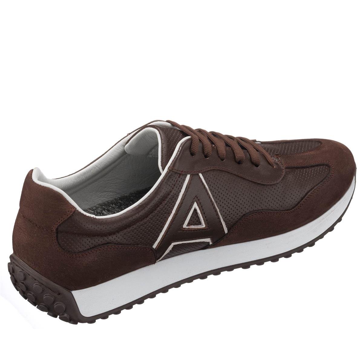Kahverengi Nubuk58, iriadam, 45 46 47 48 49 50 numara erkek spor deri ayakkabı, spor ayakkabı, büyük numara erkek spor, büyük beden geniş kalıp kaliteli deri spor ayakkabı, uygun fiyat