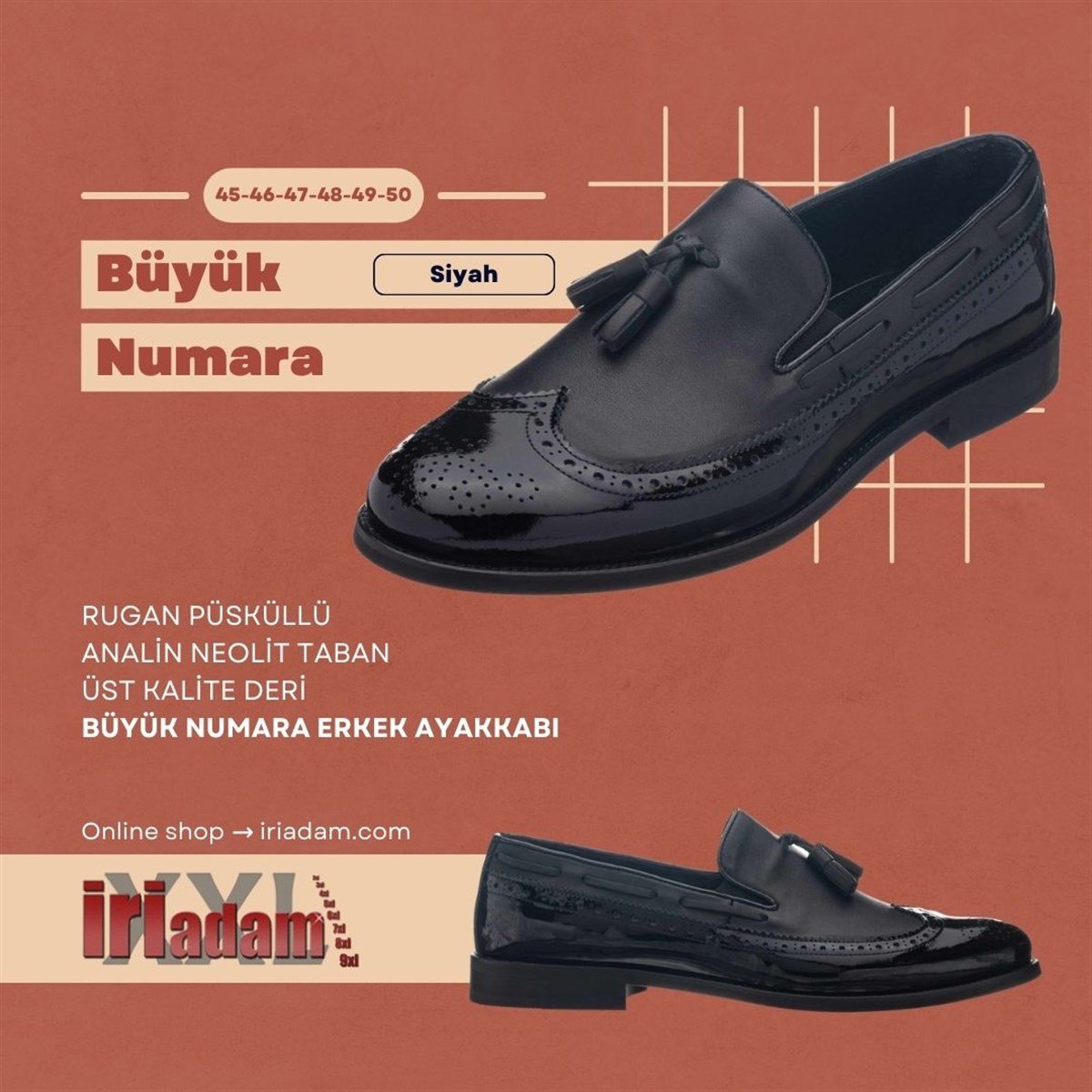 Siyah Rugan076, iriadam, 45 46 47 48 49 50 numara erkek klasik kundura ayakkabı, Deri Damat ve smokin ayakkabısı, büyük numara erkek klasik kundura, büyük beden geniş kalıp kaliteli klasik ayakkabı modelleri, uygun fiyat