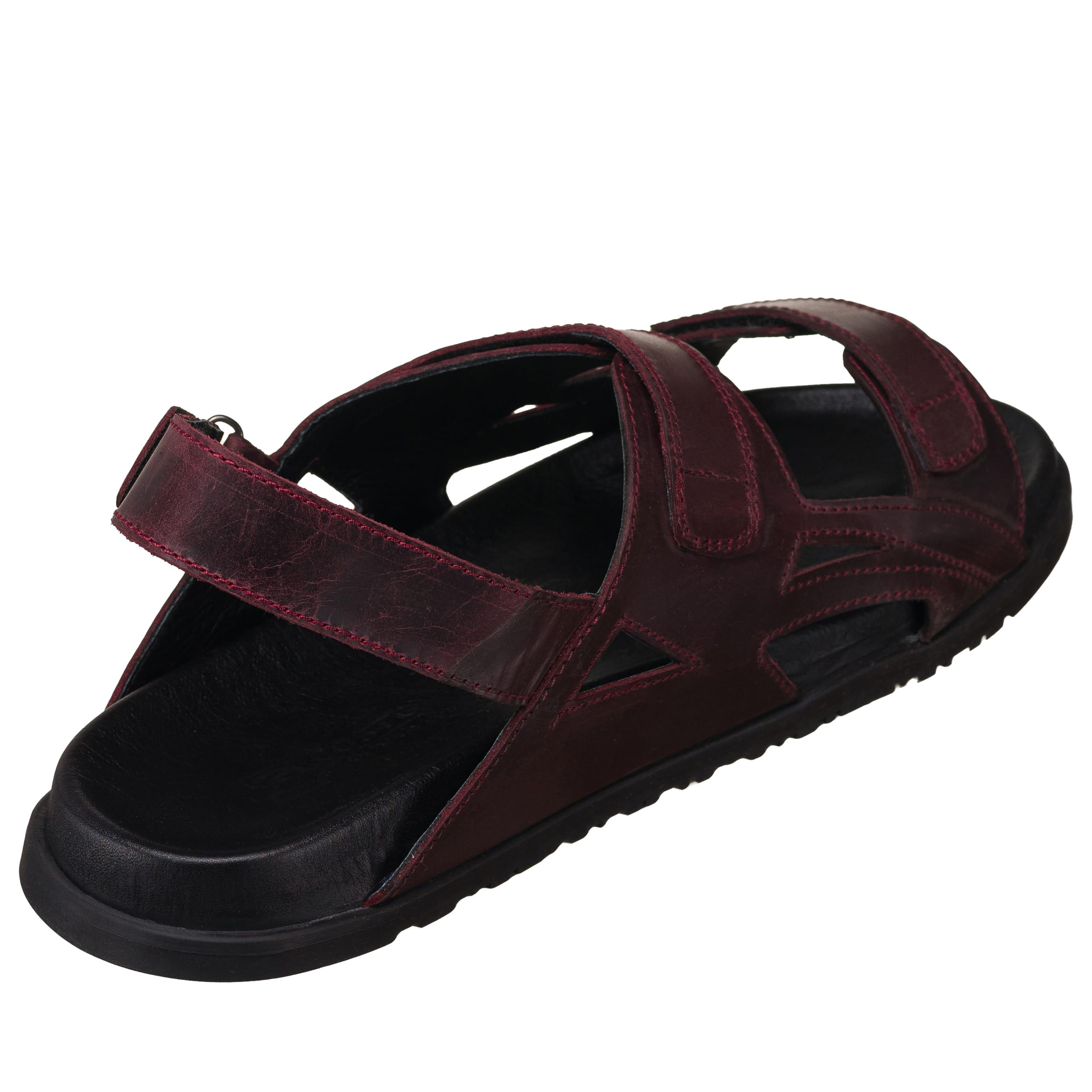 Bordo Deri, 403, iriadam, 45 46 47 48 49 50 numara erkek yazlık terlik sandalet deri ayakkabı, büyük beden sandalet terlik yazlık ayakkabı, büyük numara sandalet terlik gündelik yazlık ayakkabı, büyük beden geniş kalıp kaliteli deri ayakkabı, uygun fiyat