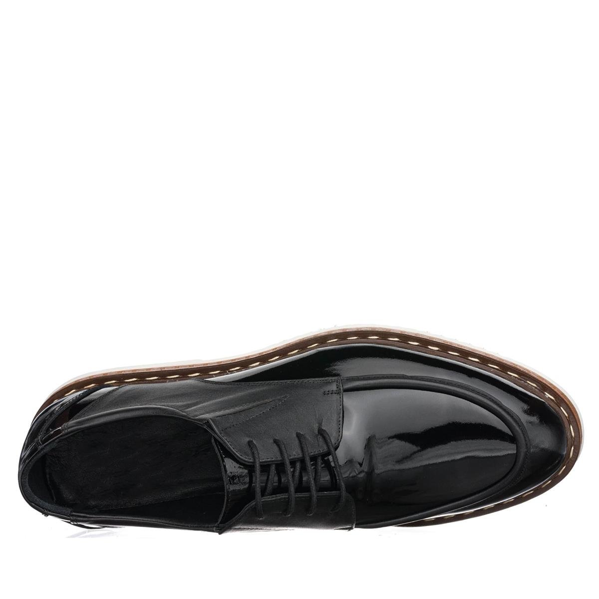 45 Numara 46 numara 47 Numara 48 numara 49 numara 50 numara Büyük Numara Rahat Deri Günlük Oxford Ayakkabı - VLV219 Siyah