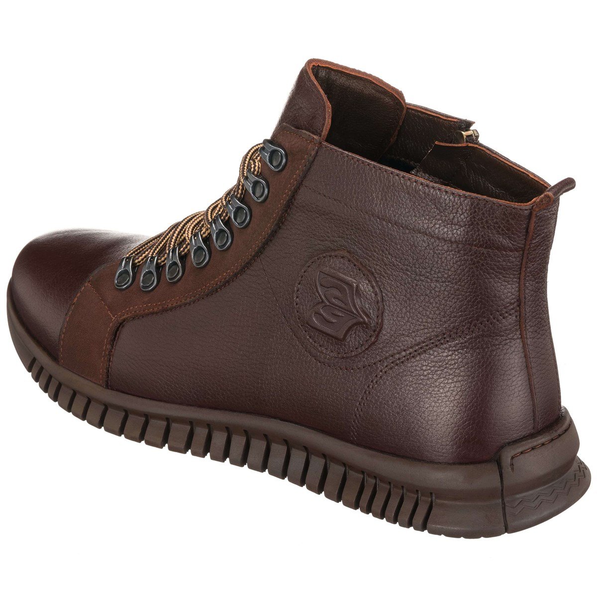 45 Numara 46 numara 47 Numara 48 numara 49 numara 50 numara Büyük Beden Erkek Fermuarlı Bot BRK2103 Kahve