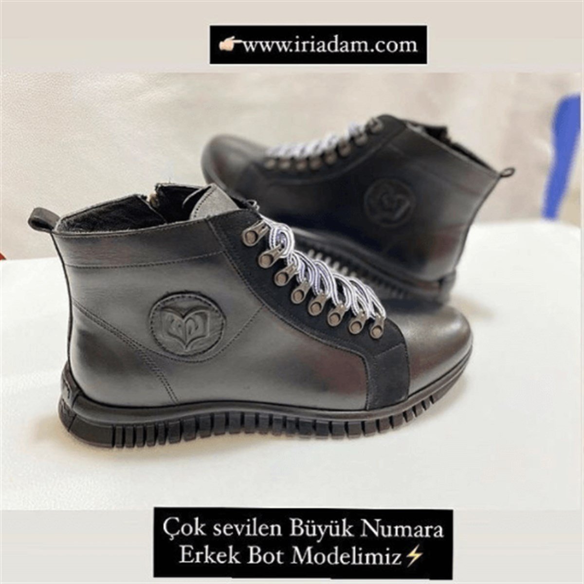 45 Numara 46 numara 47 Numara 48 numara 49 numara 50 numara Büyük Numara Fermuarlı Bot BRK2103 Lacivert