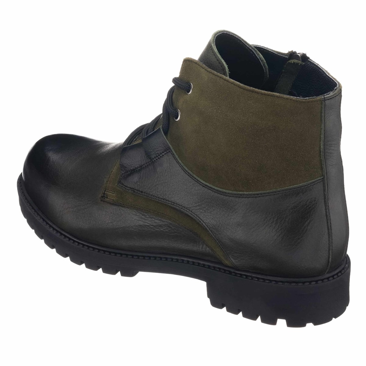 Haki Deri97, 45 46 47 48 49 50 numara erkek bot, deri kışlık ve su geçirmez büyük numara erkek bot, İriadam geniş kalıp kaliteli bot modelleri, uygun fiyat