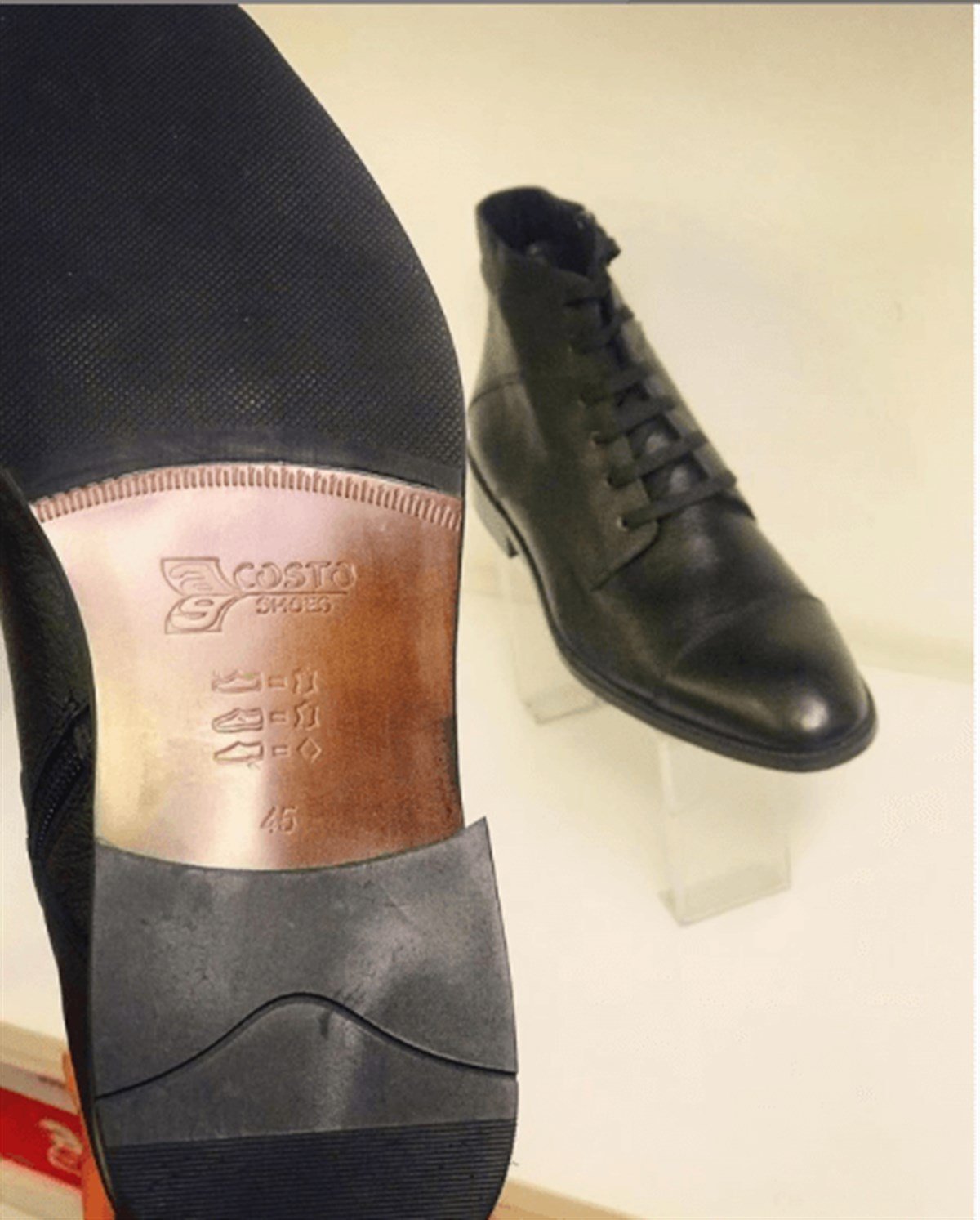 45 Numara 46 numara 47 Numara 48 numara 49 numara 50 numara Klasik Büyük Numara Erkek Bot US142 Siyah