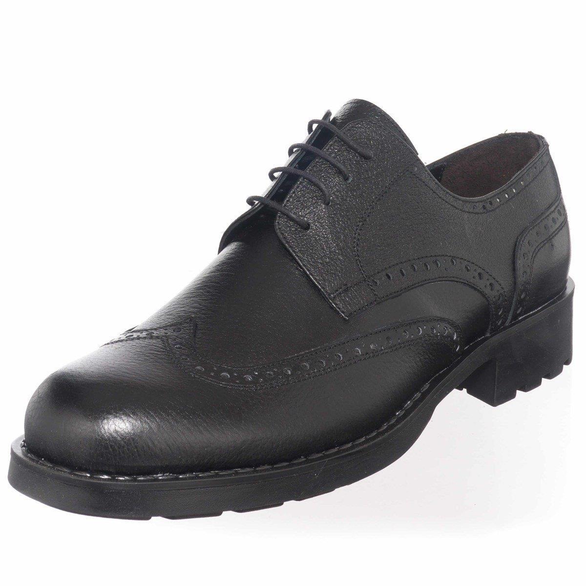 45 Numara 46 numara 47 Numara 48 numara 49 numara 50 numara Büyük Beden Ucuz Deri Ayakkabı S1071 Siyah