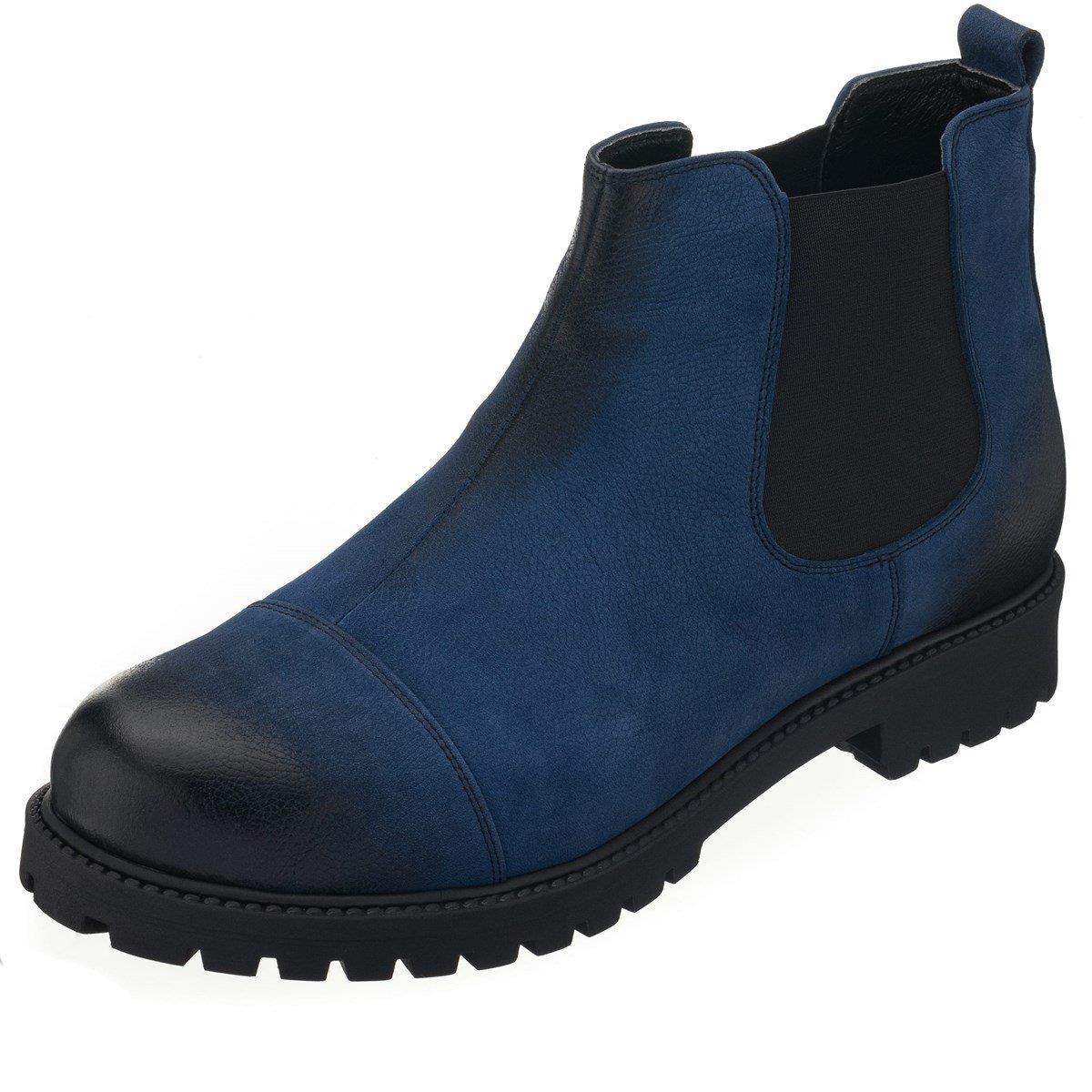 Lacivert Nubuk, 45 46 47 48 49 50 numara erkek bot, deri kışlık ve su geçirmez büyük numara erkek bot, İriadam geniş kalıp kaliteli bot modelleri, uygun fiyat