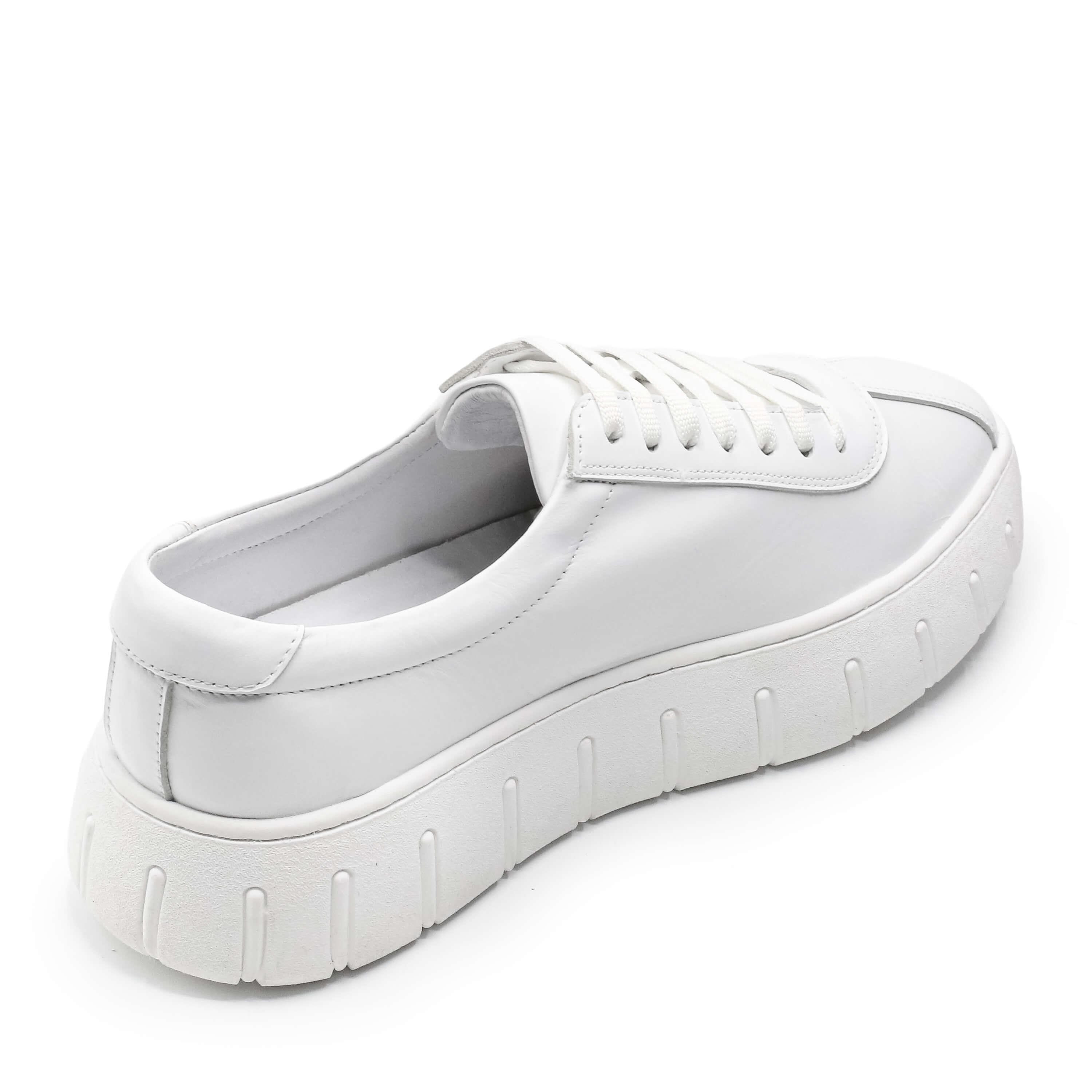 Deri Spor Ayakkabı  CK05 Beyaz Deri Gündelik spor ayakkabı rahat geniş kalıp yeni sezon  - İRİADAM.com 