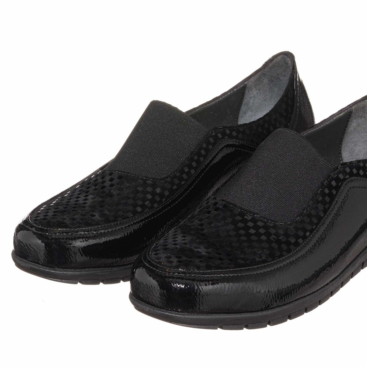 45 Numara 46 numara 47 Numara 48 numara 49 numara 50 numara Rahat Kalıp Büyük Numara Kadın Ayakkabı DRL7019 Siyah