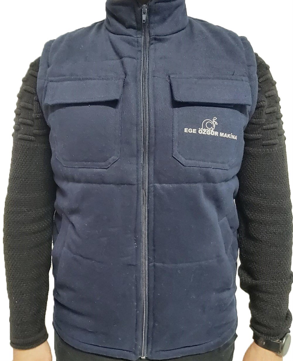 Göğüs Cepli Gabardin Yelek 