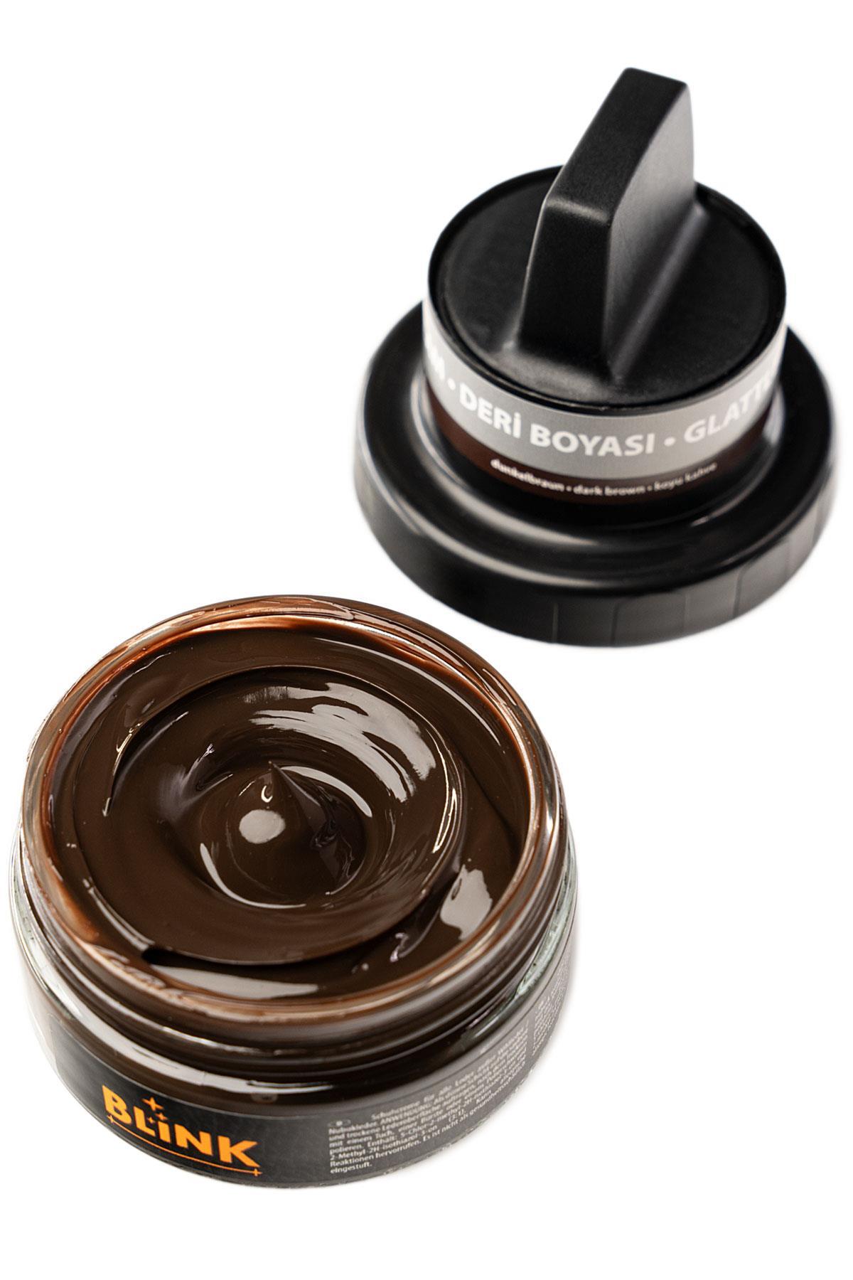 Blink Shoe Cream Koyu Kahverengi 50 ML Deri Boyası