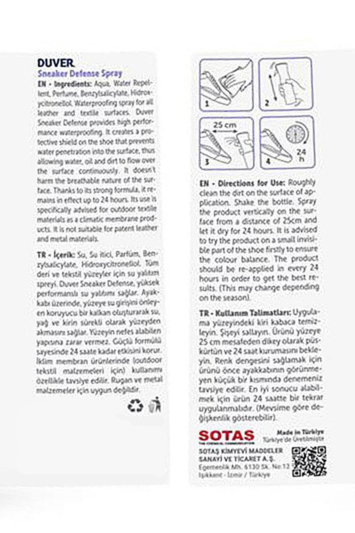 Duver Ayakkabı Koruyucu Sprey 50 Ml