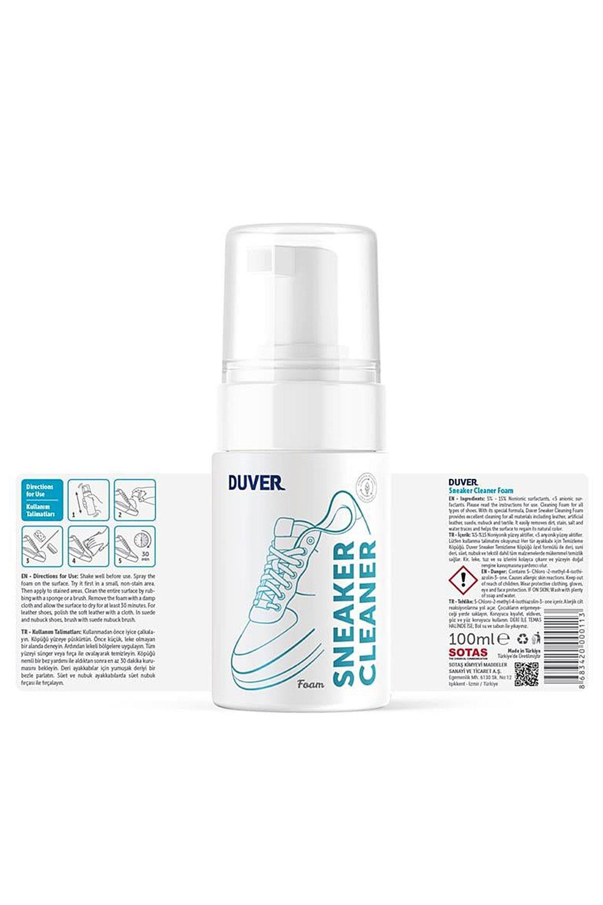 Duver Ayakkabı Temizleme Köpüğü Sneaker Cleaner 100 Ml