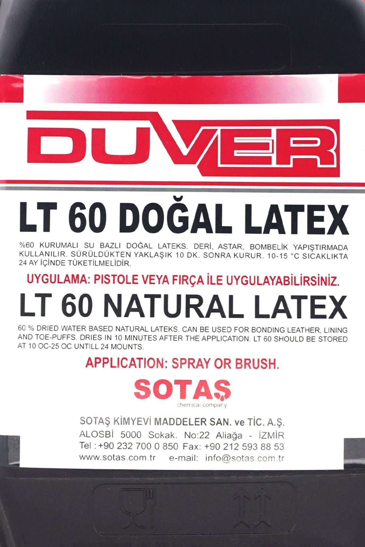 Duver LT 60 Profesyonel Su Bazlı Doğal Latex Yapıştırıcı