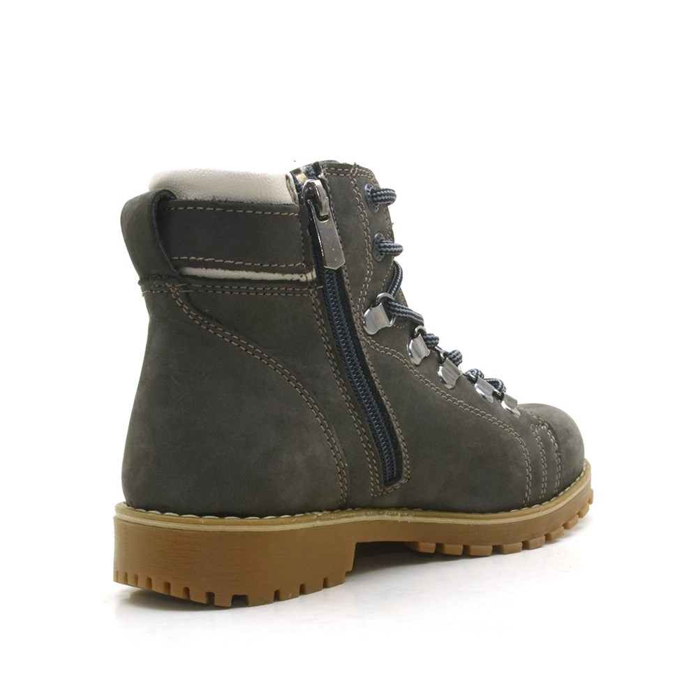 Griffon Hakiki Deri Fermuarlı Kışlık Unisex Çocuk Bot