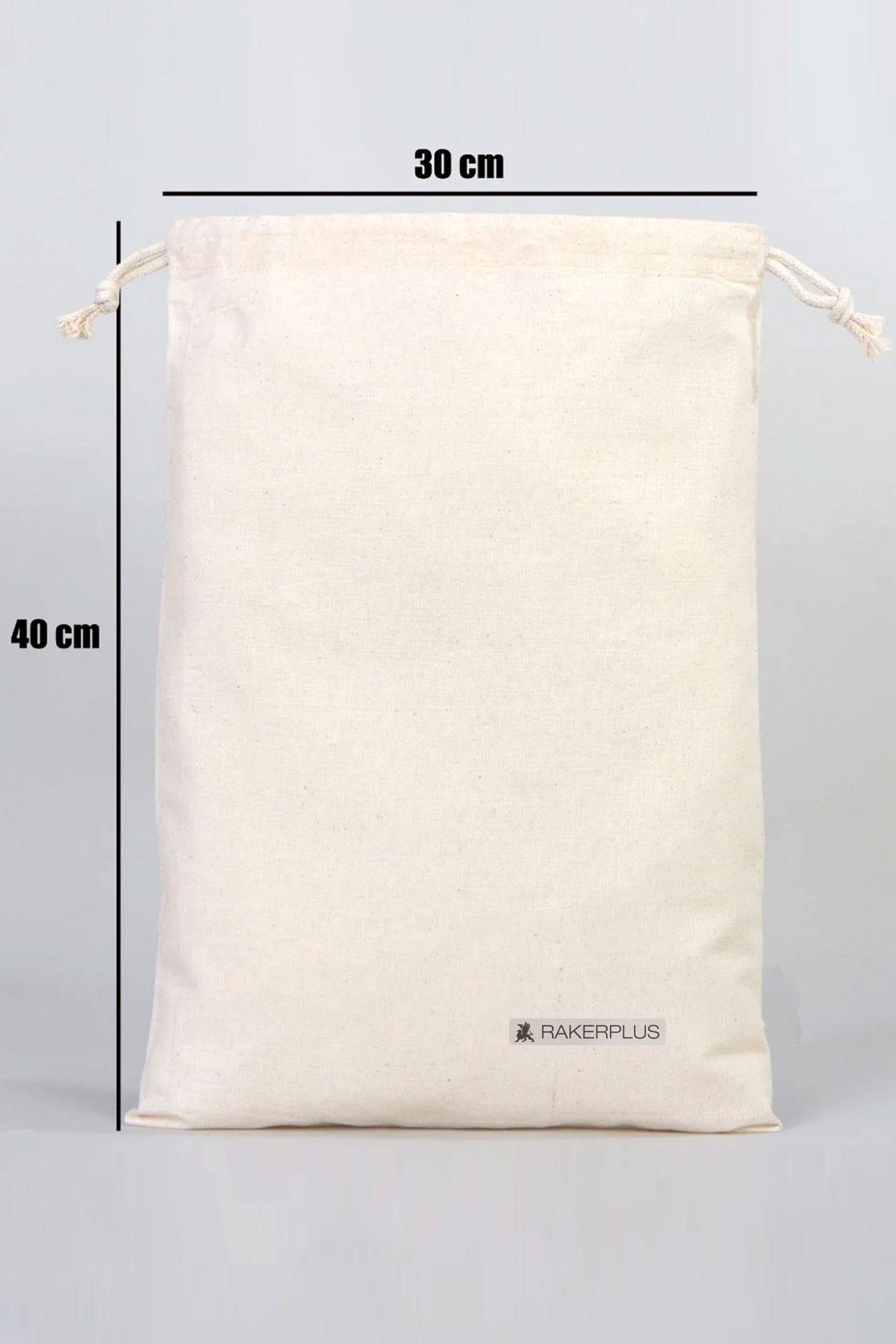 Rakerplus 30x40 cm Ham Bez Büzgülü Ayakkabı Torbası