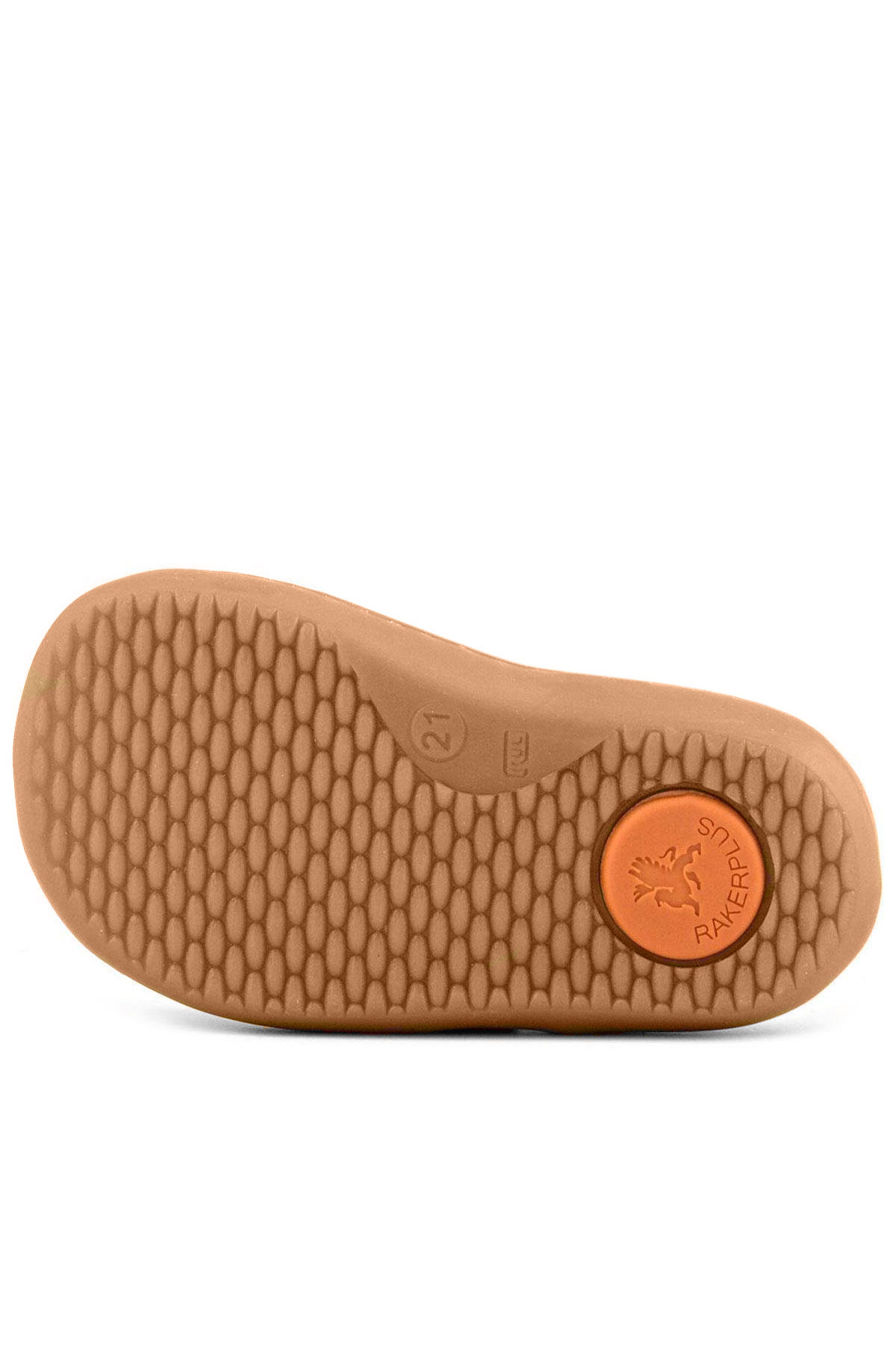 Rakerplus Bob Hakiki Deri Krem Kum Pofuduk Barefoot Cırtlı Lastikli Bebek Sneaker Ayakkabı