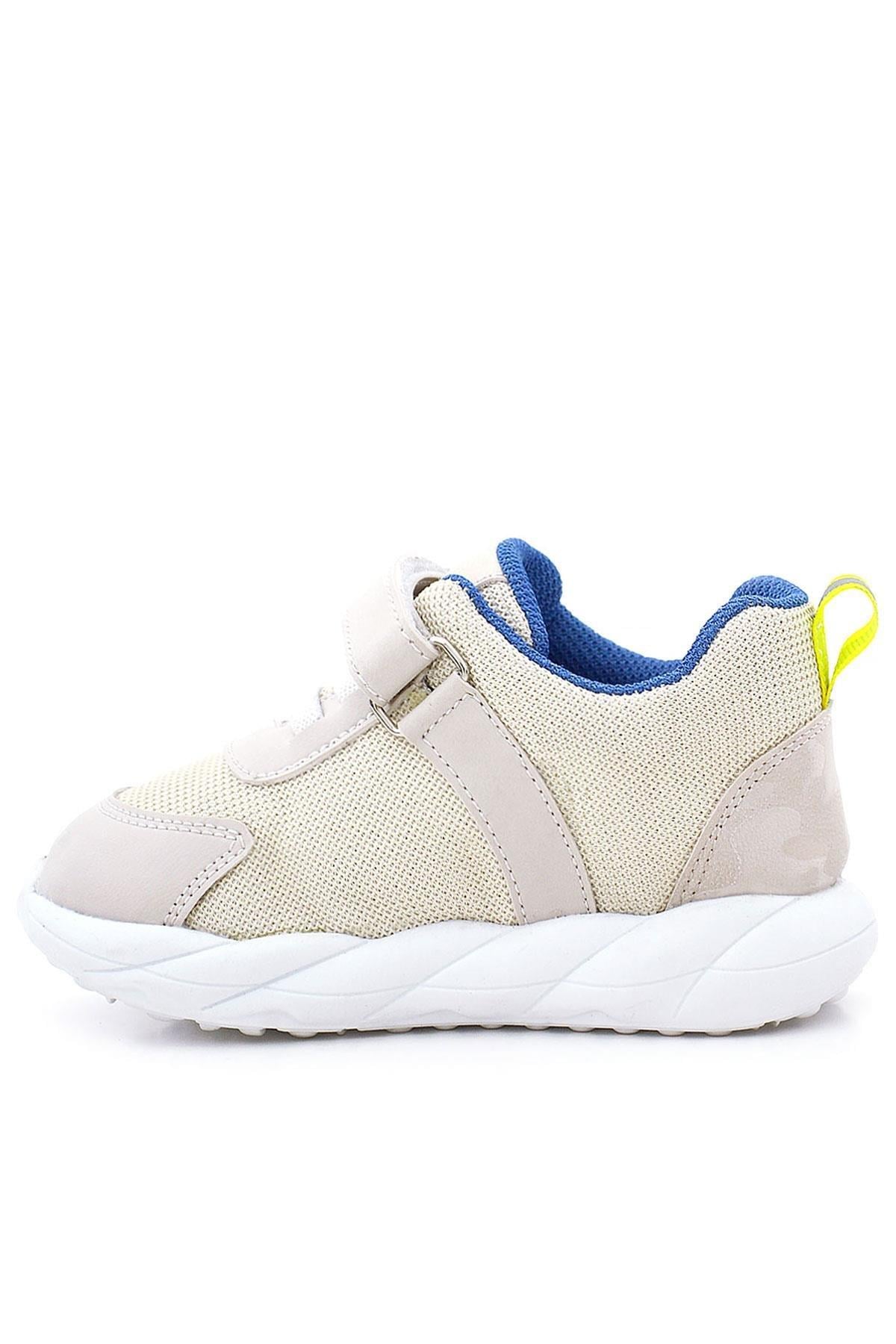 Rakerplus Barefoot Krem Dinazorlu Cırtlı Lastikli Çocuk Spor Ayakkabı