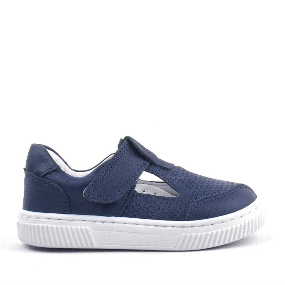Rakerplus Bheem Hakiki Deri Lacivert Cırtlı Bebek Sneaker Sandalet