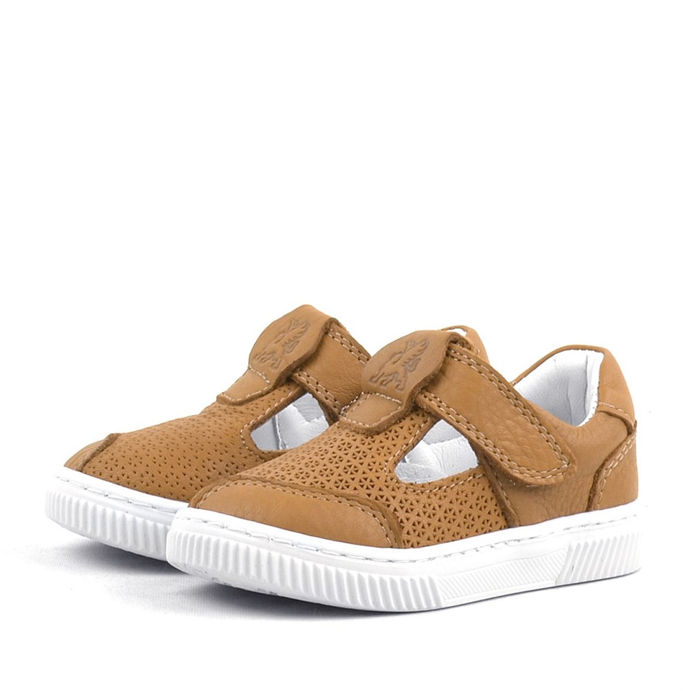 Rakerplus Bheem Hakiki Deri Taba Cırtlı Bebek Sneaker Sandalet