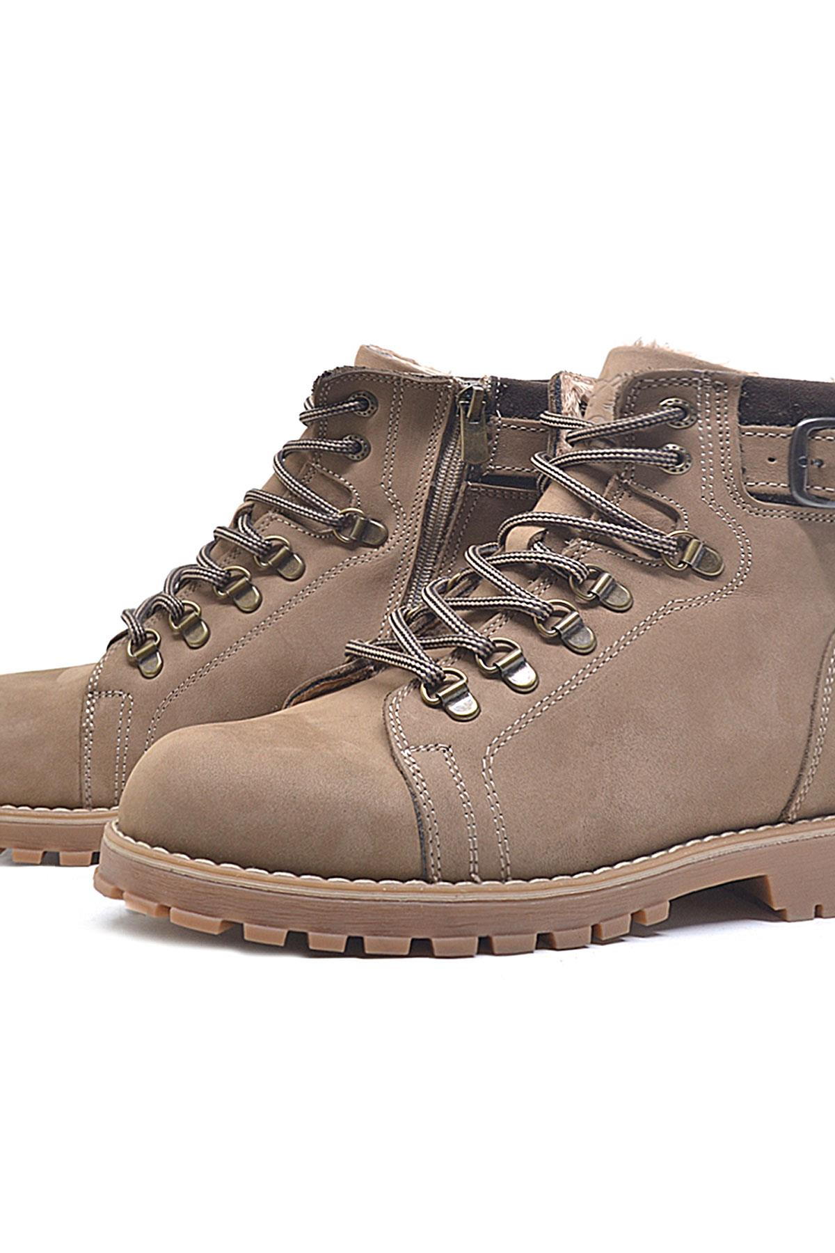 Rakerplus Griffon Hakiki Deri Vizon Fermuarlı Çocuk Bot