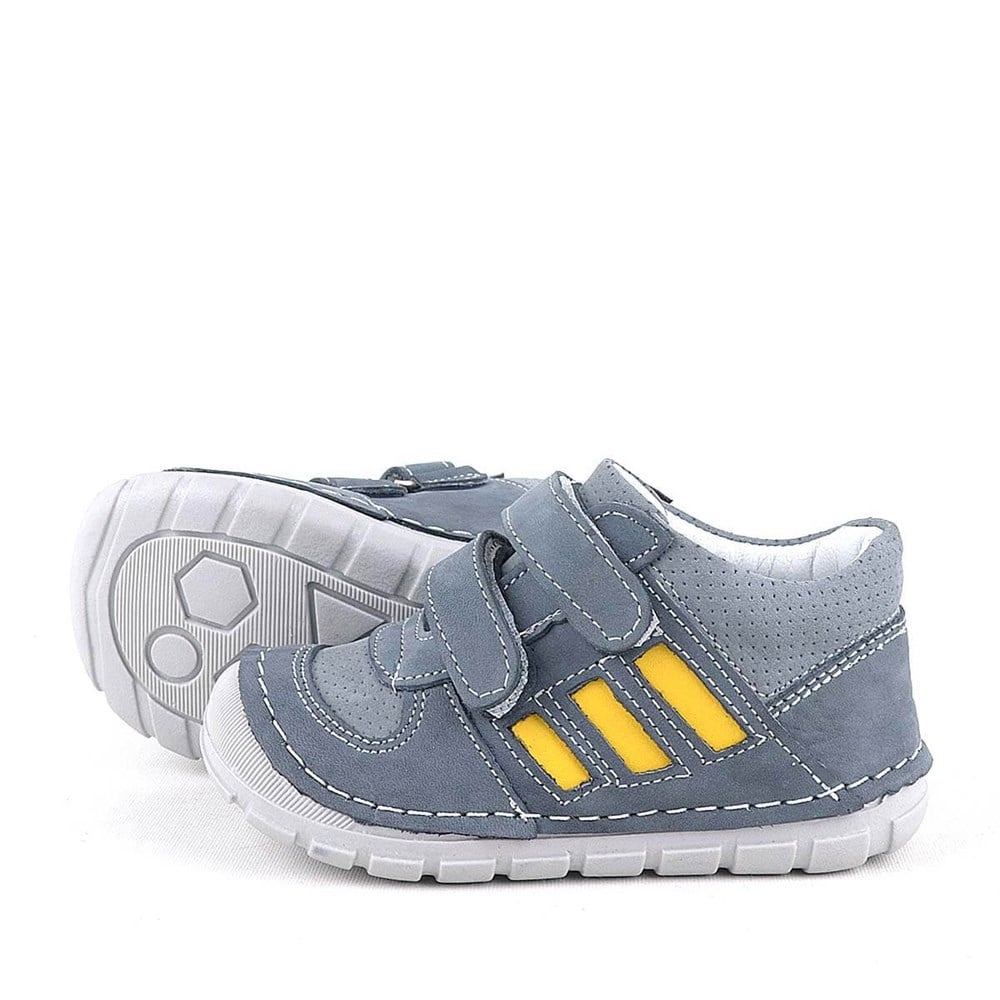 Rakerplus Hakiki Deri Gri İlk Adım Unisex Bebek Ayakkabısı