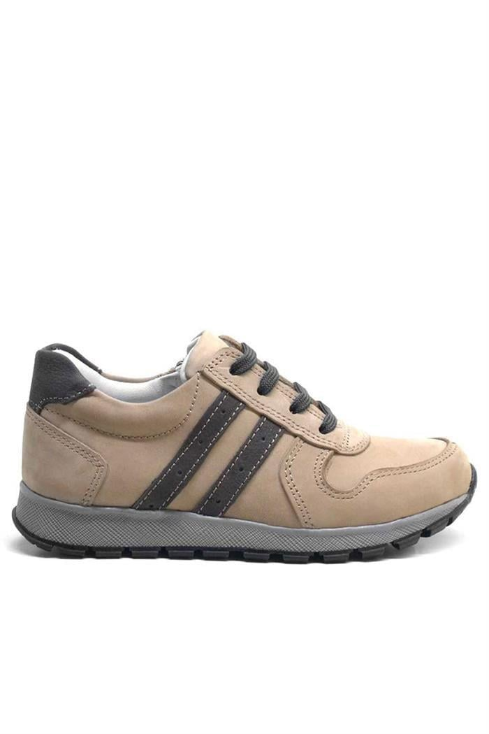 Rakerplus Hakiki Deri Kum Fermuarlı Erkek Çocuk Spor Okul Ayakkabı