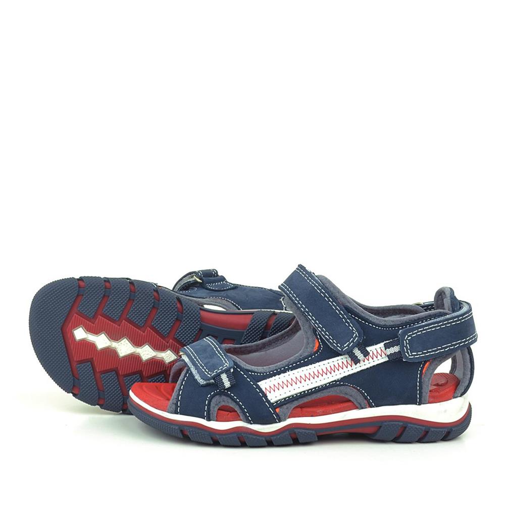 Rakerplus Hakiki Deri Lacivert Outdoor Erkek Çocuk Sandalet